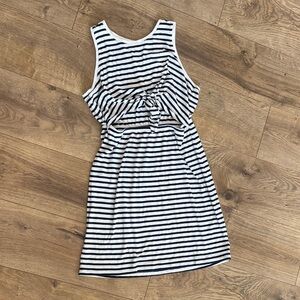 Aerie Black and White Striped Dress